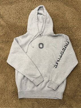 Overtime hoodie - grey- adult small